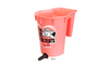 Peach Teats Single Teat Calf Bucket Livestock Feeder Non-Reversible (1.5 Gallon/6 Quart)