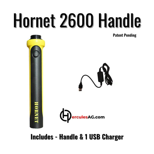 HerculesAG Hornet 2600 USB Rechargeable Livestock Cattle Prod Handle (Rechargeable)