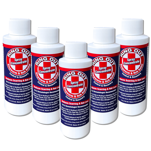 FlexTran Ring Out Concentrate Spray For Ringworm Control. Works on All Pets & Livestock! (4 oz)