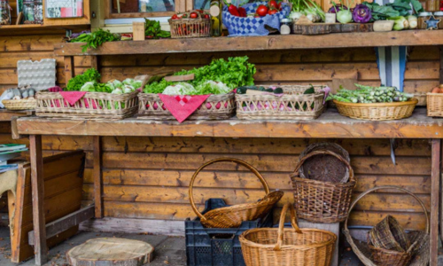 A farmers market.