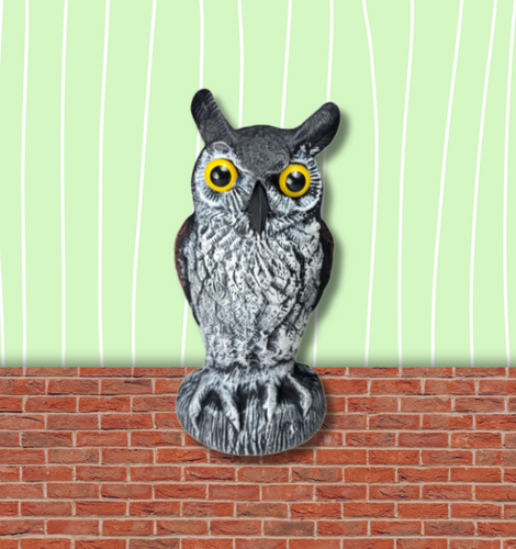 Dalen Baby Scarecrow Owl Great Horned Owlet Decoy