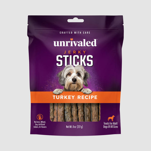 Unrivaled Jerky Sticks - Turkey Recipe Dog Treats