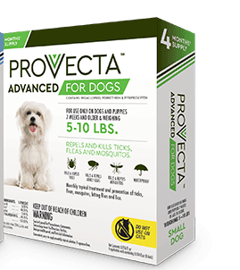 Provecta ADVANCED Flea & Tick Treatment (For Small Dogs 5-10bs)