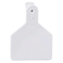 Calf Tag, White, 2-3/8 x 3-1/4-In., 25-Pk.