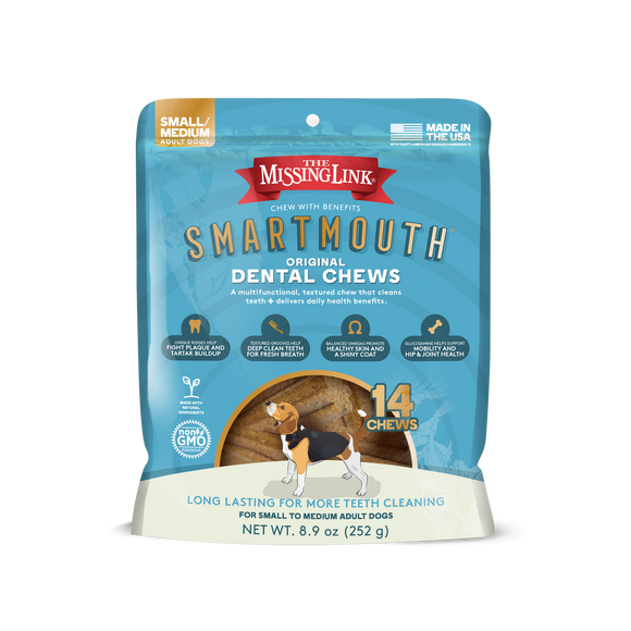 The Missing Link® Smartmouth™ Dental Chews for Small/Medium Dogs, 14 Count (14 Count)