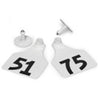 Y-Tex 3 Star Medium White Cattle ID Ear Tags Numbered 51-75