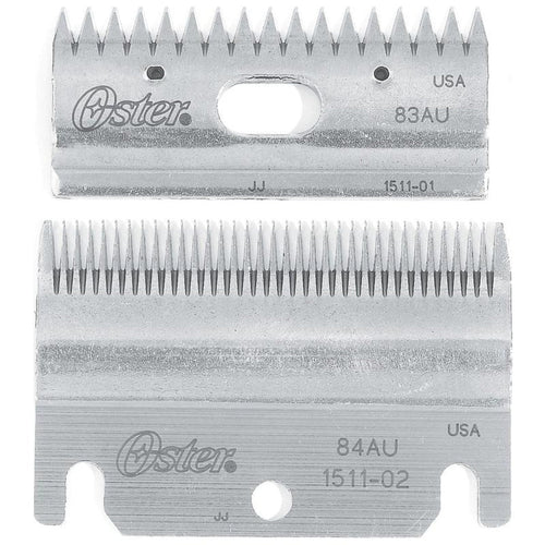 CLIPMASTER TOP AND BOTTOM BLADE COMBO SET (2 PACK, SILVER)